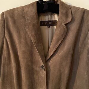 Genuine Suede 3/4 Length Coat